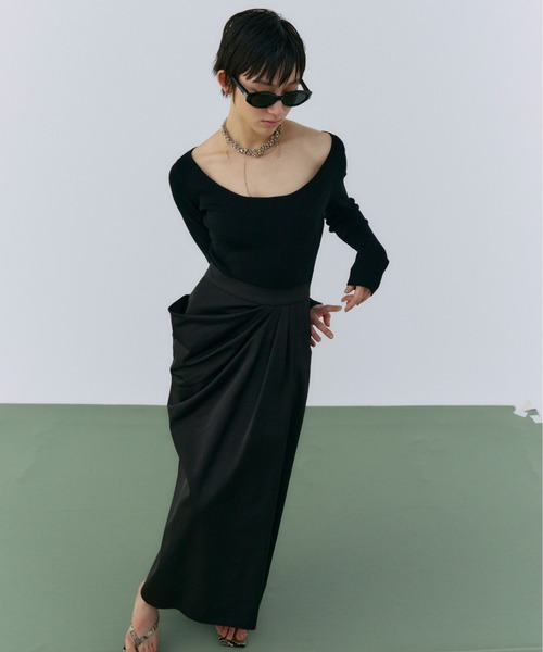 JOSE MOON（ジョゼムーン） ワンピース DOCKING DRAPE DRESS