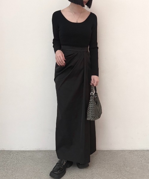 JOSE MOON（ジョゼムーン） ワンピース DOCKING DRAPE DRESS