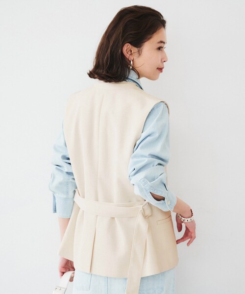 UNTITLED（アンタイトル） ベスト ジレ 「セットアップ可能」リネン