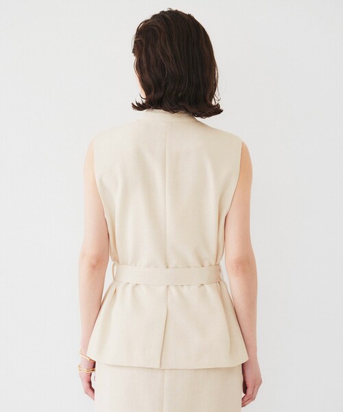 UNTITLED（アンタイトル） ベスト ジレ 「セットアップ可能」リネン