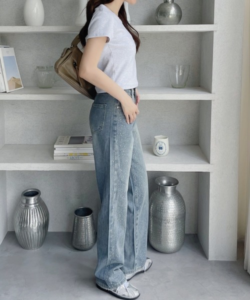 幸せなふたりに贈る結婚祝い miniministore キラキラデニム デニムパンツ デニム ジーンズ パンツ
