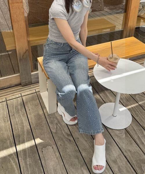miniministore ジーンズ デニム デニムパンツ キラキラデニム
