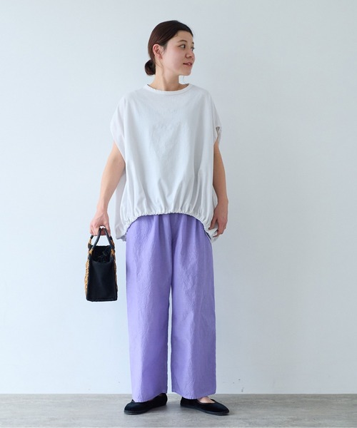 【未使用】yuni　コットンキュプラペチパンツ yuni／ユニ コットンキュプラルナファ プロダクトダイ エン