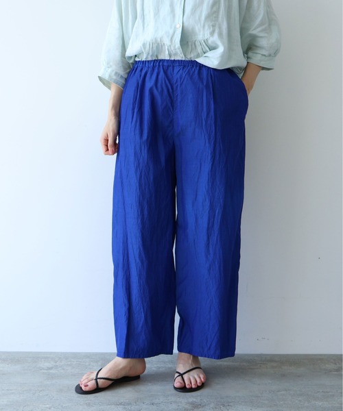 【未使用】yuni　コットンキュプラペチパンツ △コットンキュプラ プロダクトダイ ワイドペチパンツ（その他