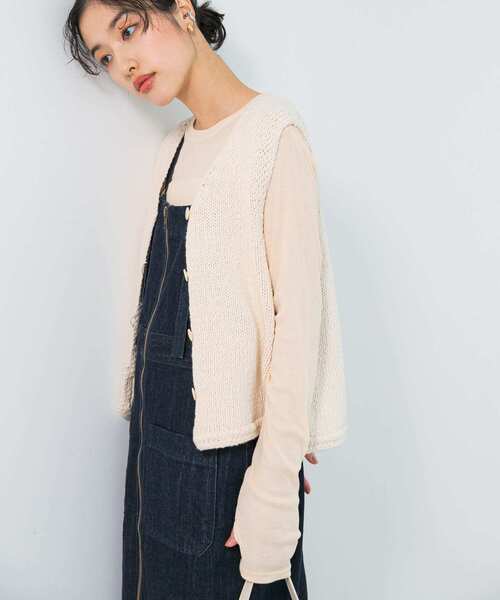 ベスト ジレ le　BELLE EPOQUE COTTON VEST レディース