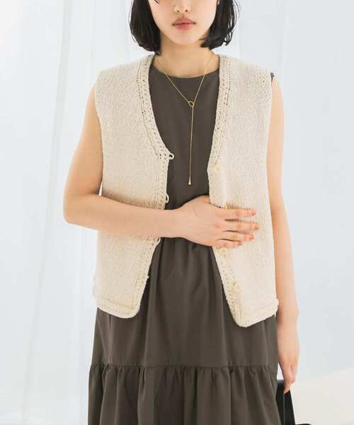 ベスト ジレ le　BELLE EPOQUE COTTON VEST レディース LE ベスト ジレ le BELLE EPOQUE COTTON VEST レディース