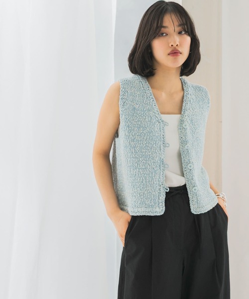 ベスト ジレ le　BELLE EPOQUE COTTON VEST レディース LE ベスト ジレ le BELLE EPOQUE COTTON VEST レディース