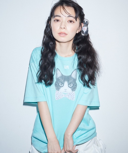 FURFUR tシャツ 「上國料萌衣コラボ」HanaプリントTシャツ