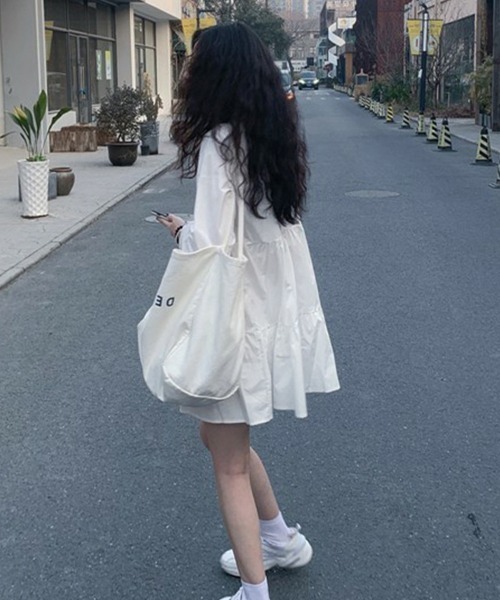 miniministore（ミニミニストア） シャツワンピース ティアード