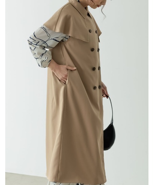 「Re:EDIT」 「marjour」トレンチコート MEDIUM ベージュ レディース_画像2