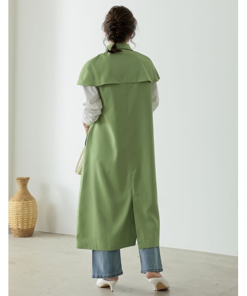 「Re:EDIT」 「marjour」トレンチコート MEDIUM ベージュ レディース_画像5