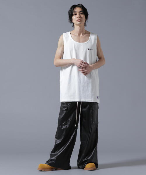 正規品 LHP ダンケシェーン レタリングプリント ノースリーブ シャツ BK LHP DankeSchon ダンケシェーン レタリングプリント
