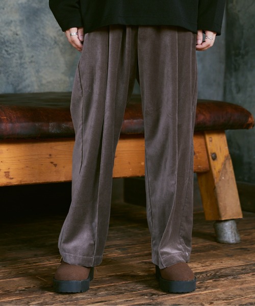 「Casper John」 スラックス MEDIUM グレイッシュベージュ メンズ_画像2