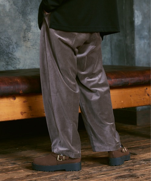 「Casper John」 スラックス MEDIUM グレイッシュベージュ メンズ_画像3