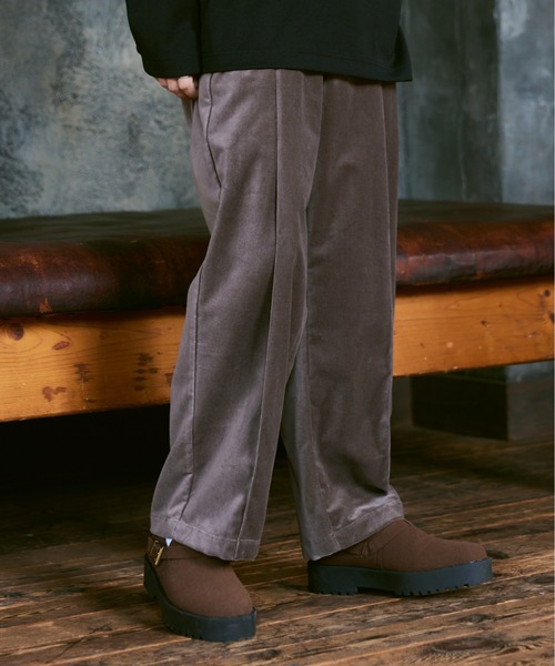 「Casper John」 スラックス MEDIUM グレイッシュベージュ メンズ_画像4