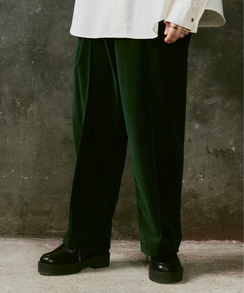 「Casper John」 スラックス MEDIUM グレイッシュベージュ メンズ_画像9