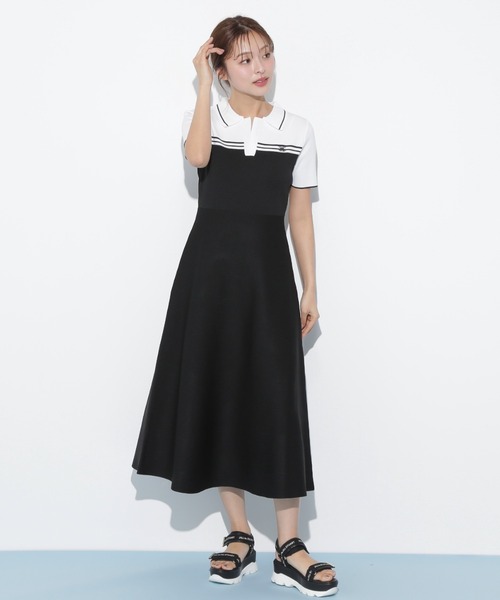 JILL by JILLSTUART　配色切り替えポロシャツワンピース JILL by STUART ワンピース 配色切り替えポロシャツワンピース