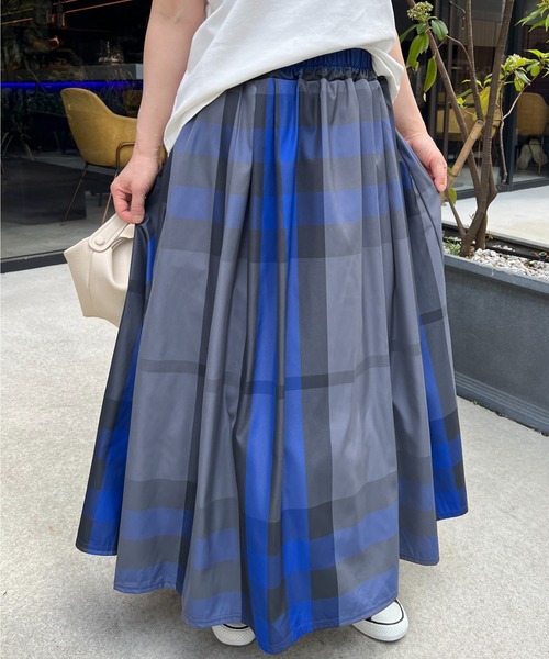 StyleSea スカート チェック柄タフタスカート : ZOZOTOWN Yahoo