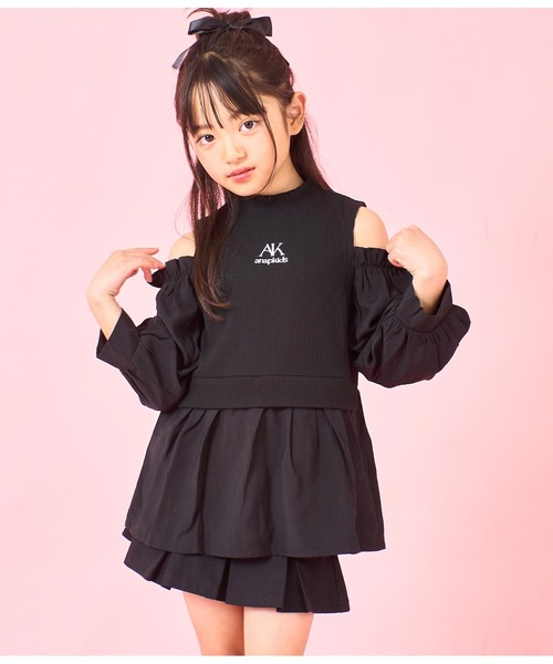 ANAP kids スカート インパン付 ボックス プリーツ キッズ 子供