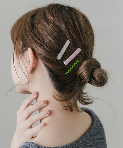 SMELLY ヘアピン カラーマルチ3セットヘアピン : ZOZOTOWN Yahoo