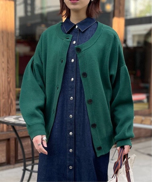 「SETUP7」 「maisonbreeze」ニットカーディガン FREE ベージュ レディース_画像2