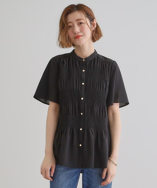 ブラウス シャツ ポイントシャーリングブラウス レディース JOURNAL STANDARD ブラウス シャツ ネックシャーリングブラウス