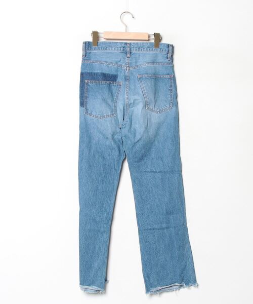 [SHENERY] обработка Denim брюки 38 голубой женский 