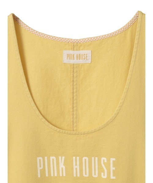 PINK HOUSE ジャンパースカート ネームワッペンいっぱい