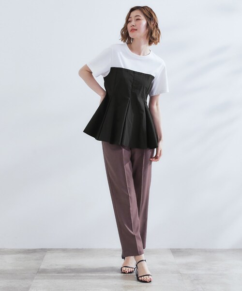 贅沢フレアーが高見え ドッキングビスチェT 贅沢フレアーが高見え ドッキングビスチェT（Tシャツ） | grove