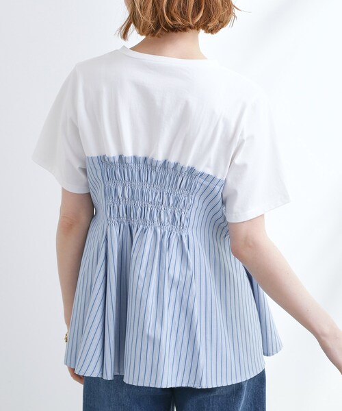 贅沢フレアーが高見え ドッキングビスチェT grove tシャツ 贅沢フレアーが高見え ドッキングビスチェT