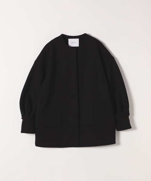 新品⭐ノーカラーコート⭐36(S)黒 NOBLE（ノーブル） ノーカラーコート 36 ブラック レディース