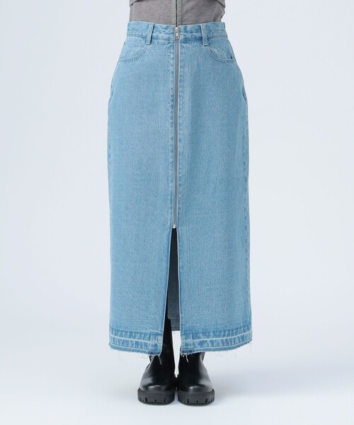 BEAMS HEART スカート フロントジップ デニム : ZOZOTOWN Yahoo!店