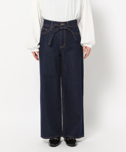 「LEPSIM」 加工デニムパンツ LARGE グレー系その他 レディース