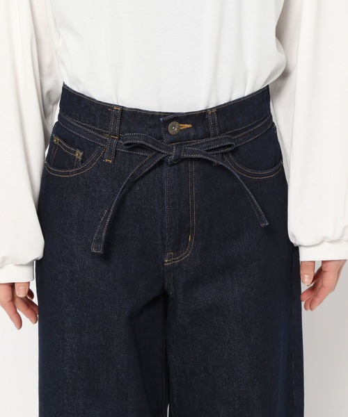 「LEPSIM」 加工デニムパンツ LARGE グレー系その他 レディース