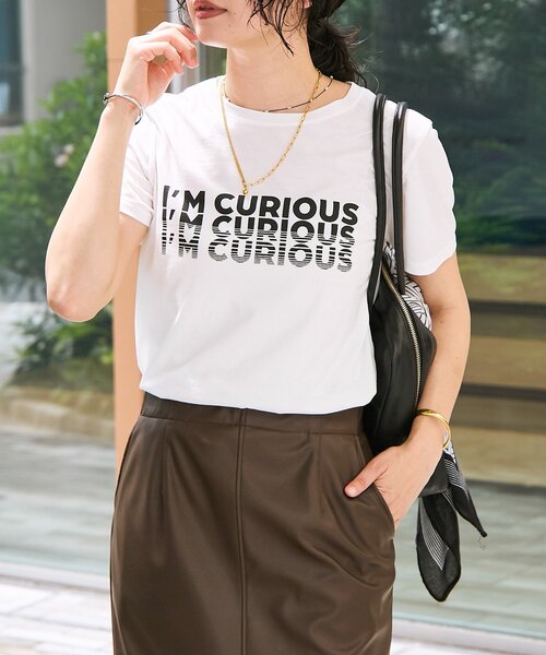 tシャツ 「接触冷感」CURIOUS Tee レディース RIVE DROITE tシャツ 「接触冷感」CURIOUS Tee レディース