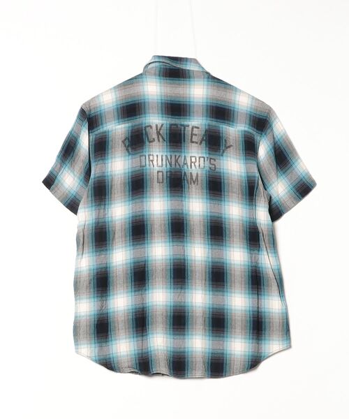WACKO MARIA ワコマリア　半袖チェックシャツ WACKO MARIA 「WACKO MARIA」 チェック柄半袖シャツ S ブルー