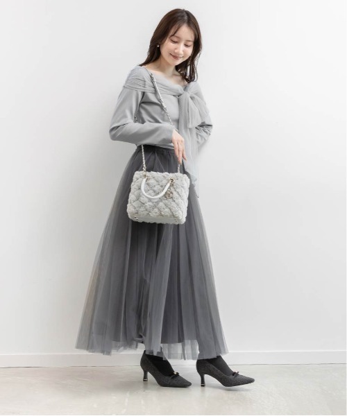 RANDA（ランダ） ハンドバッグ 2WAY ファーキルティングハンドバッグ 