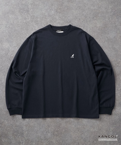 「KANGOL」 長袖Tシャツ M チャコール メンズ