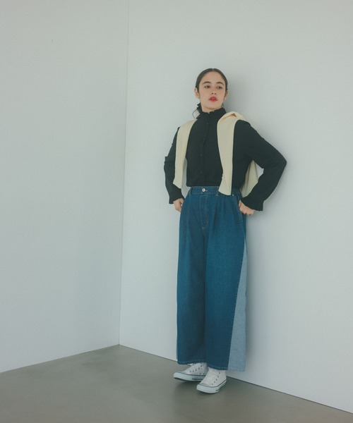 「studio CLIP」 デニムパンツ MEDIUM ブルー レディース