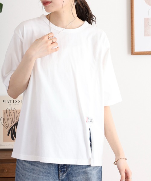 「Emago」 半袖カットソー FREE レッド レディース_画像2