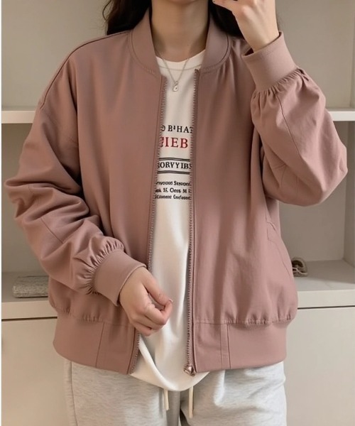 美品 エスカーダ ESCADA ジャケット ブルゾン フーディー ジップアップ ビジュー ドロップショルダー アウター レディース 32(XXS相当) レッド 0000008183000.jpg