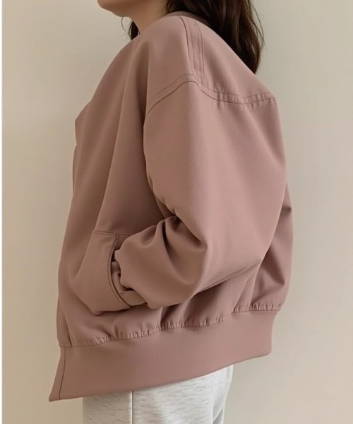 cammie ブルゾン アウター ドロップショルダージップブルゾン