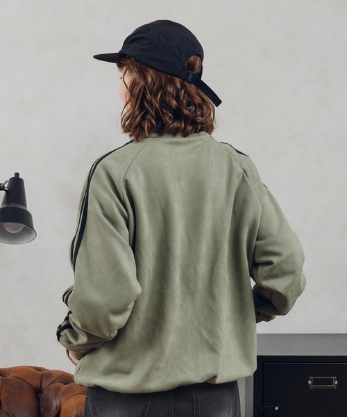 「MUHET」 ジップアップブルゾン X-LARGE インディゴブルー レディース_画像5