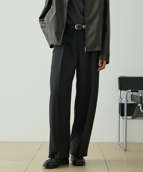 EMMA CLOTHES（エマクローズ） スラックス マイクロツイル 1タック