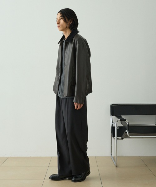 EMMA CLOTHES（エマクローズ） スラックス マイクロツイル 1タック