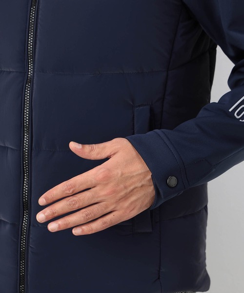 nicole club for men スタジャン袖革レザー皮ジャケットフルロゴ 