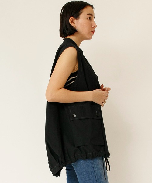 「Johnbull」 ノースリーブブラウス SMALL ブラック レディース_画像4