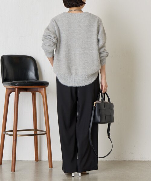 Jena espace merveilleux✨ トロミイージーパンツ✨ブラック Jena espace merveilleux パンツ 「-3kg見え／サイズ展開あり