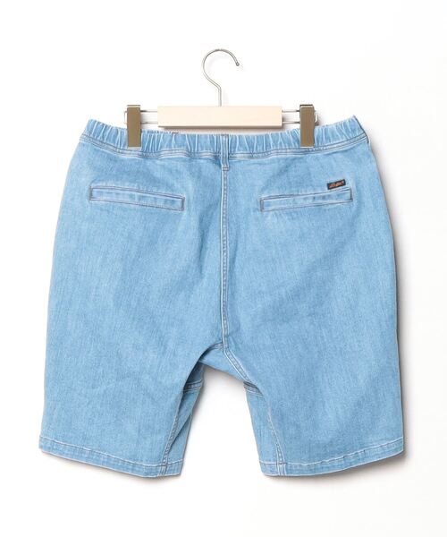 「The DUFFER of ST.GEORGE」 デニムハーフパンツ LARGE ライトブルー メンズ_画像2