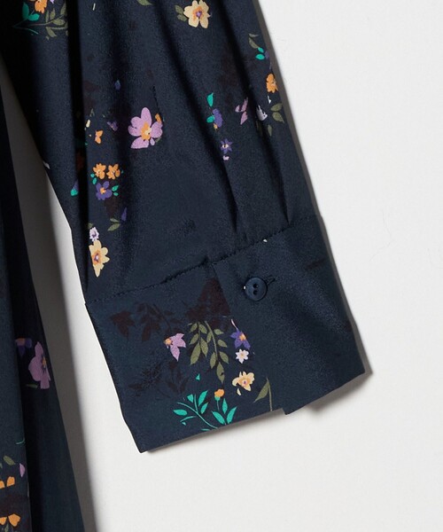 UNITED ARROWS ワンピース フラワー プリント ‐ウォッシャブル
